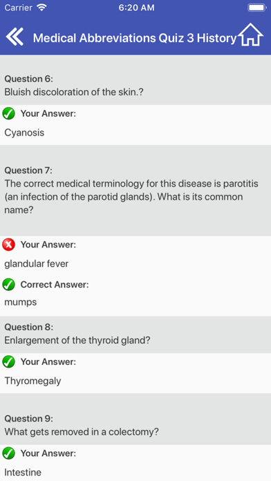 Medical Abbreviations Quiz screenshot 4