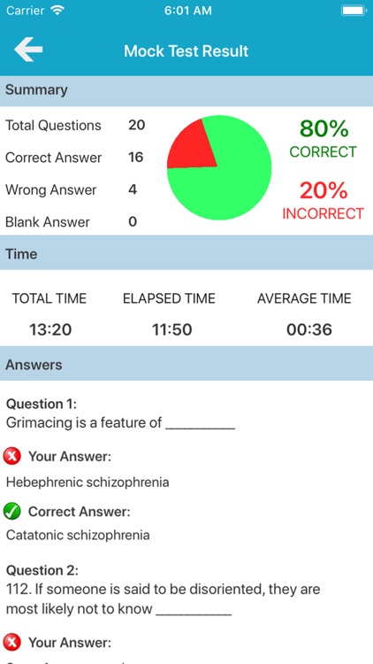 Psychiatry Exam Questions screenshot-6