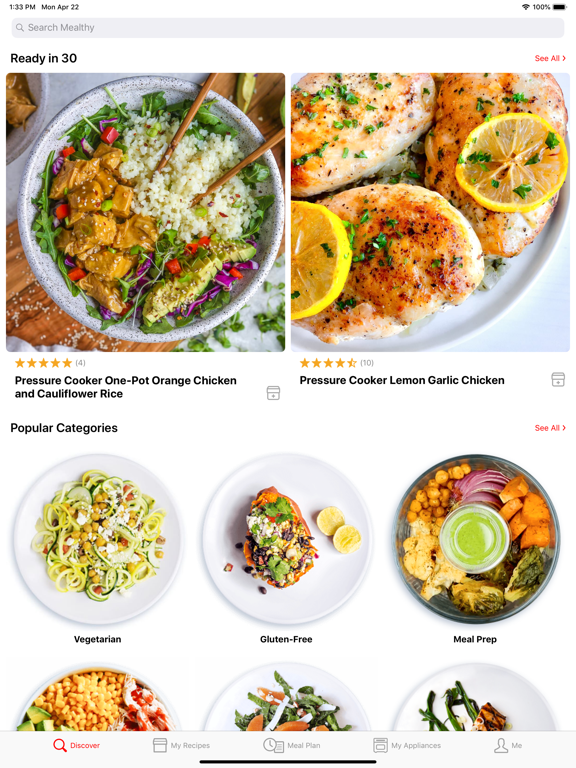 Mealthy: Easy Healthy Recipesのおすすめ画像1