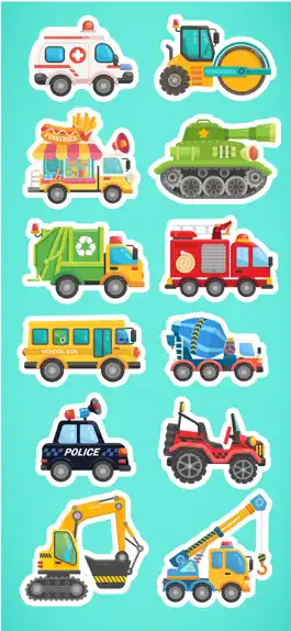 Game screenshot Cars & Trucks Kids - BabyBots mod apk
