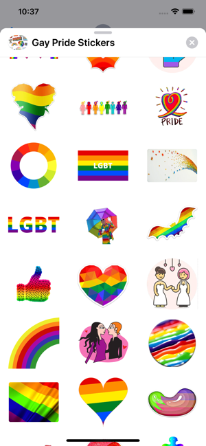 Gay Pride LGBT Rainbow Sticker(圖3)-速報App