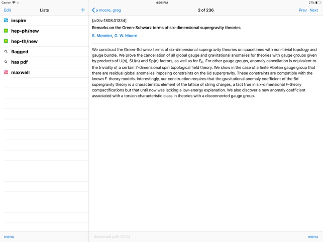 Inspire Hep Browser On The App Store Inspire Hep Browser On The App Store