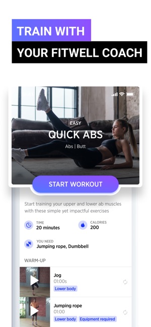 Fitwell Personal Fitness Coach(圖1)-速報App