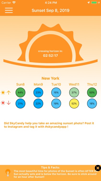 SkyCandy - Sunset Forecast App screenshot-0