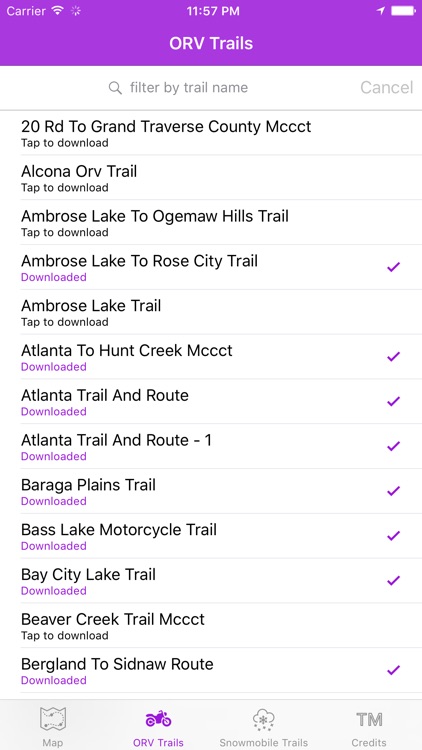 Michigan Offroad Trail Map