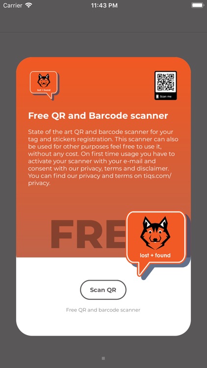 tiqs QR and Barcode scan