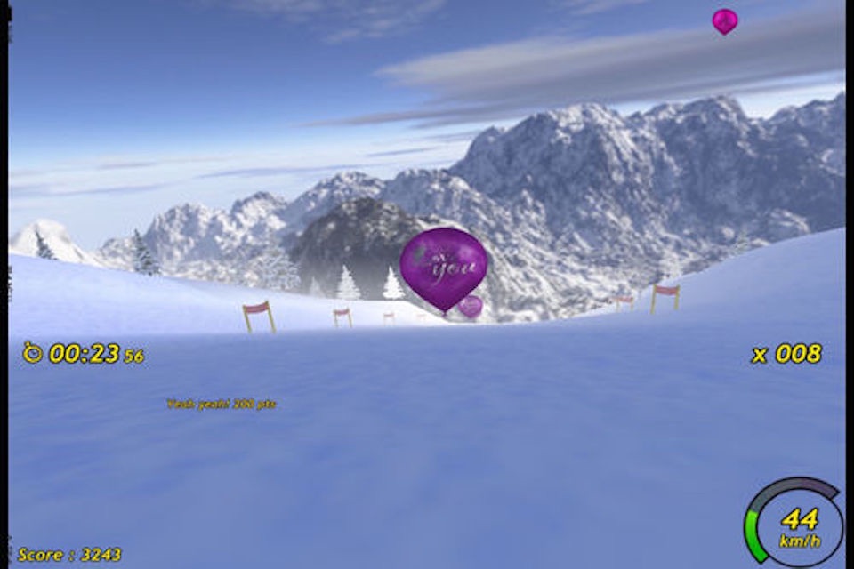 snow ski game screenshot 2