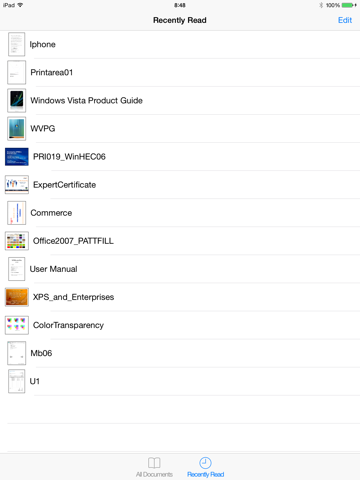 XPS Reader Pro - náhled