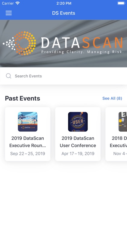 DataScan Events