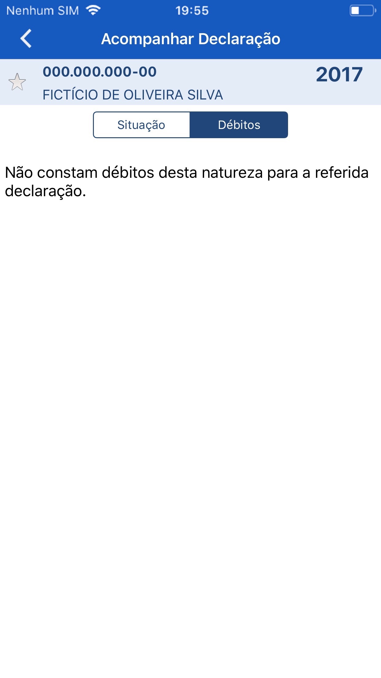 Screenshot do app Meu Imposto de Renda
