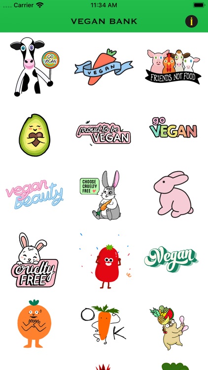 Vegan Bank Emojis App