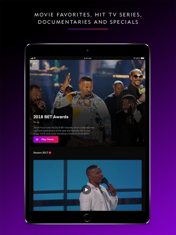iPad Image of BET+