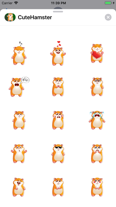 Cute Hamster Sticker screenshot 2