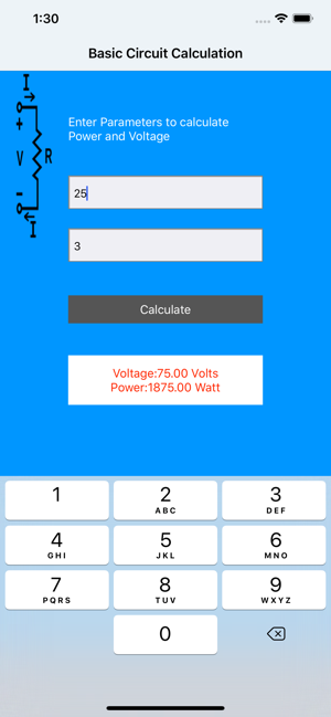 Basic Circuit Power Calculator