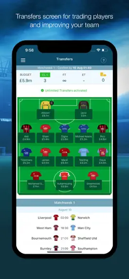 Game screenshot EPL Manager Fantasy mod apk