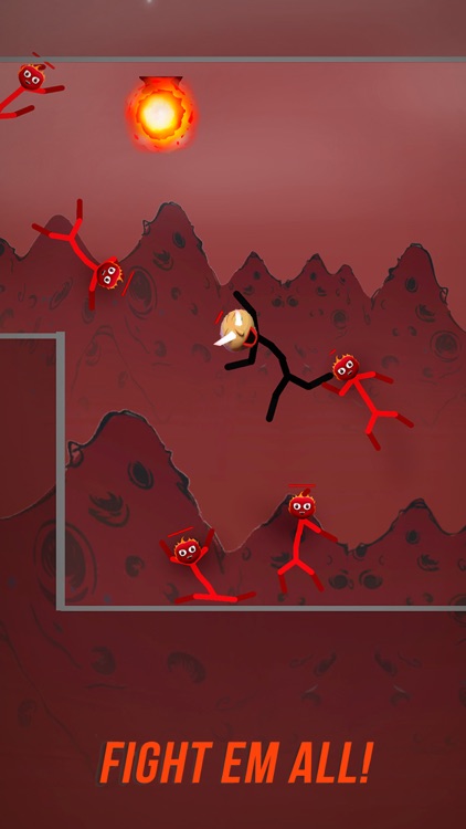 Baldy Stickman Fight Adventure screenshot-3