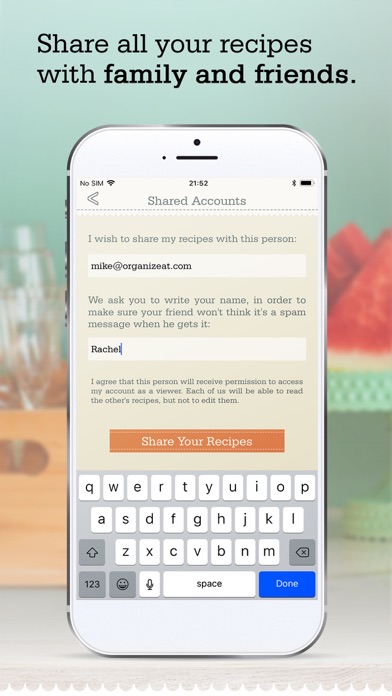 OrganizEat - my recipe box organizer and manager app, personal collection book of recipes Screenshot 9