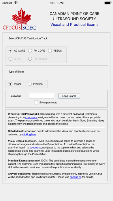 How to cancel & delete CPoCUS Exams from iphone & ipad 1