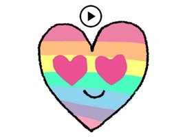 Animated Heart Smiley Sticker