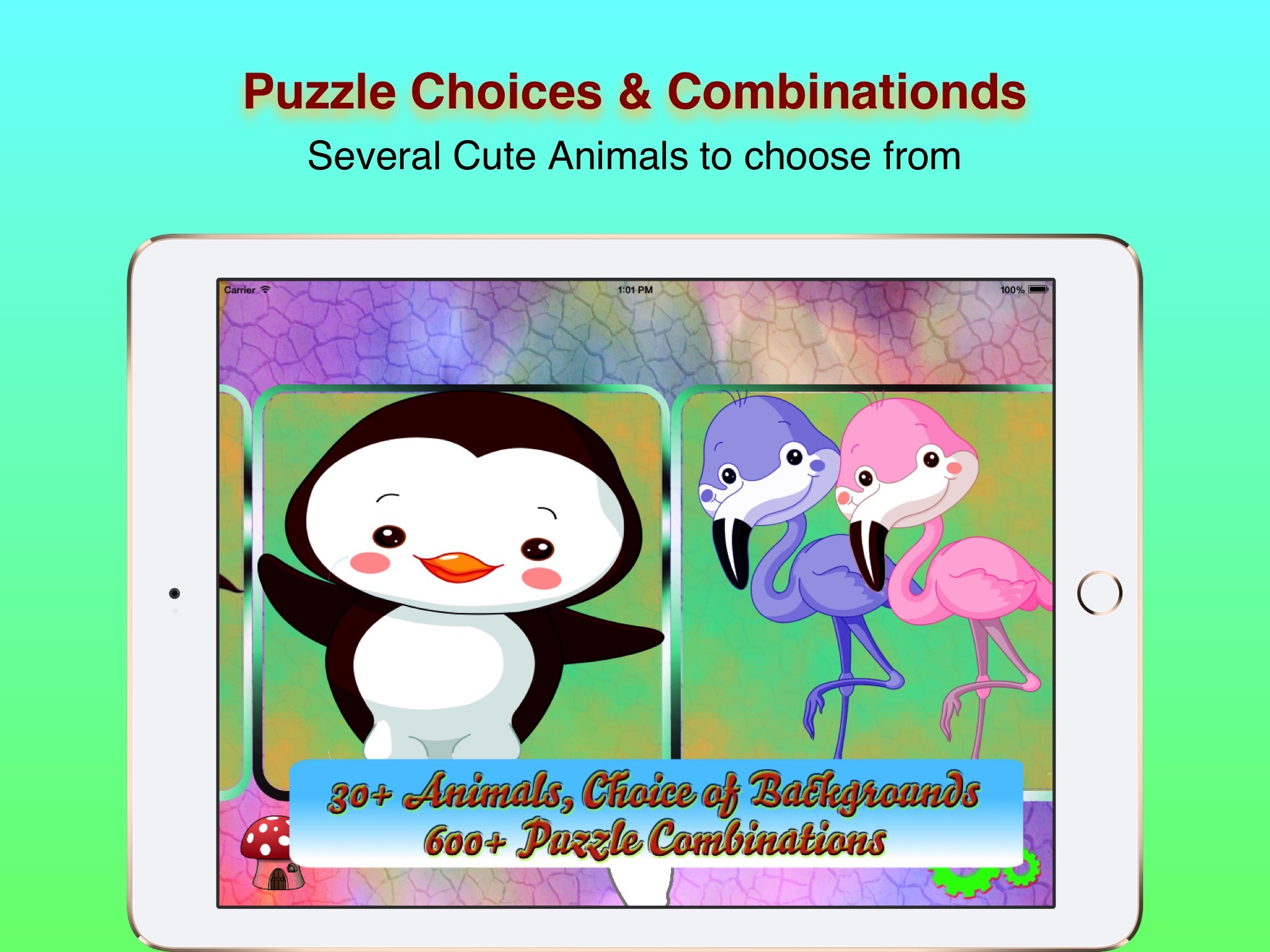 Cute Animals Jigsaw 123 screenshot 3