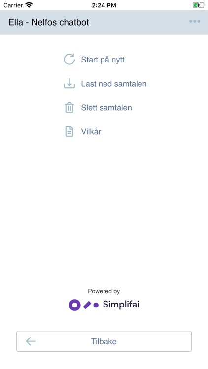 Nelfo chatbot – Ella