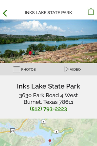 Texas State Parks Guide screenshot 2