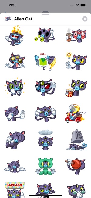 Alien Cat Sticker Pack(圖2)-速報App