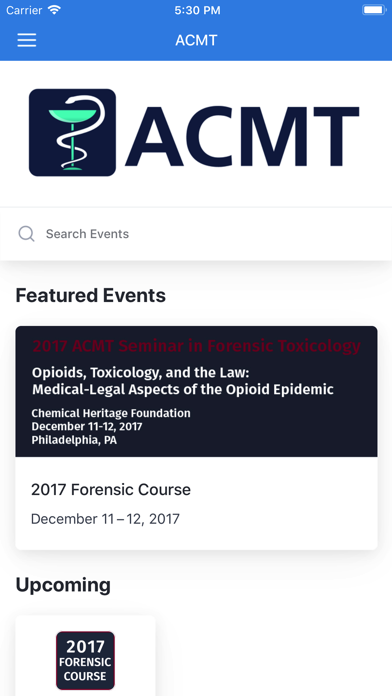 ACMT Events screenshot 2