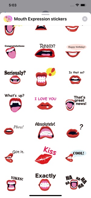 Lips Expression Stickers(圖3)-速報App