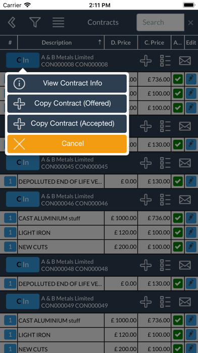 Fred Mobile Contract screenshot 3