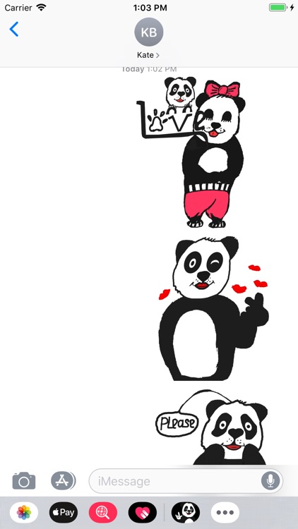Panda with character