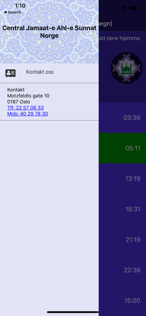 CJAS Bønnetider(圖2)-速報App