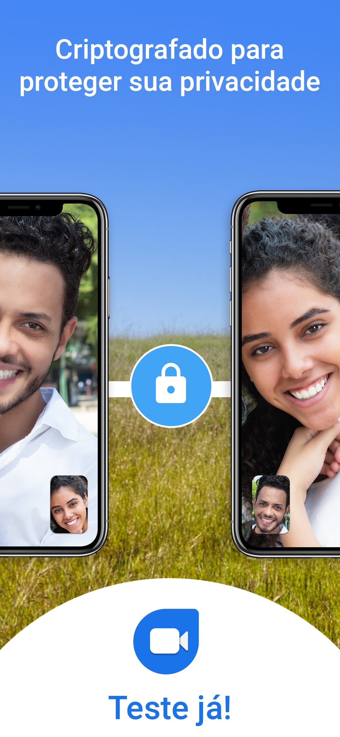 Screenshot do app Google Duo