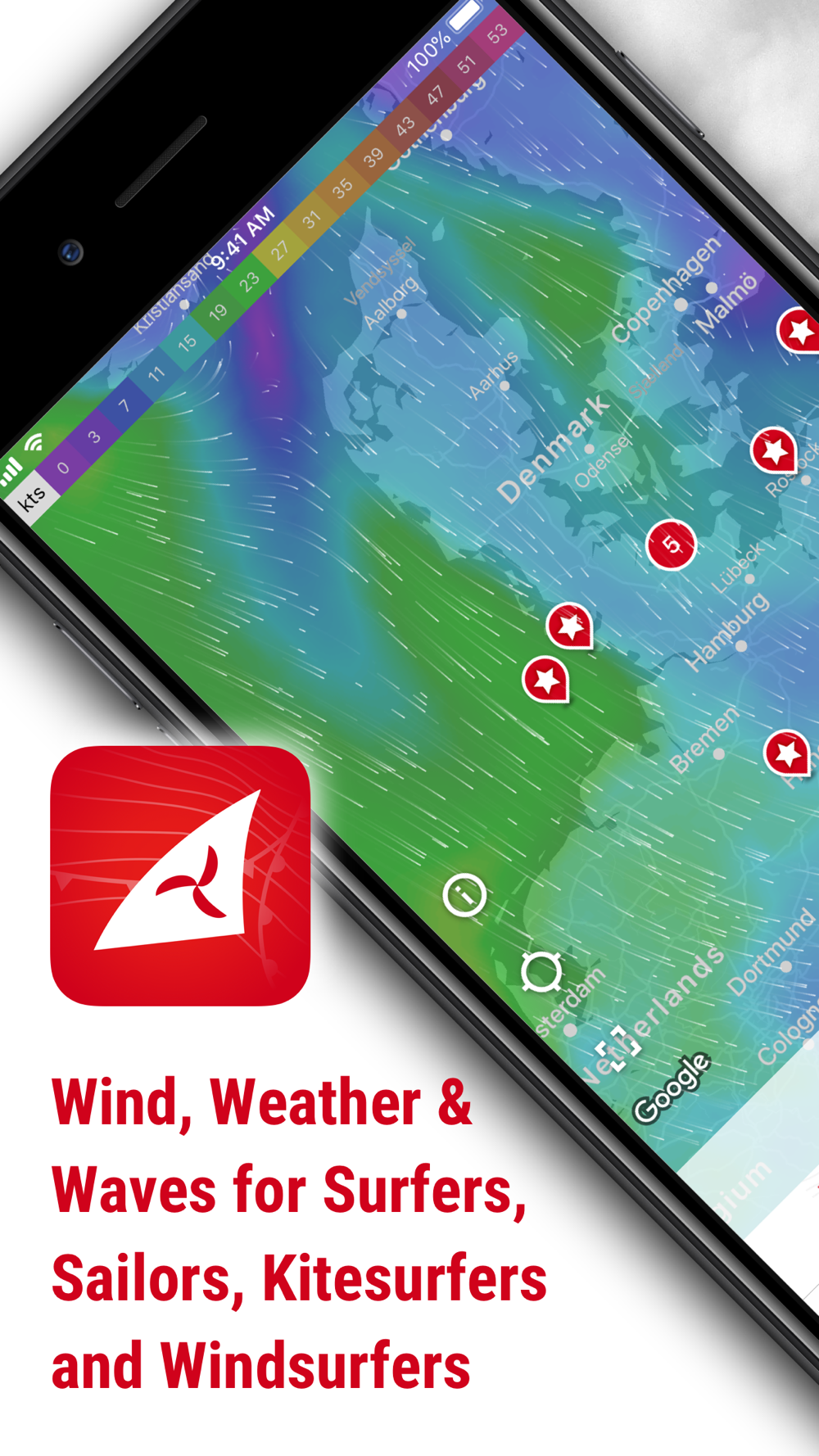 Windfinder - Wind Weather Free Download App For IPhone - STEPrimo.com