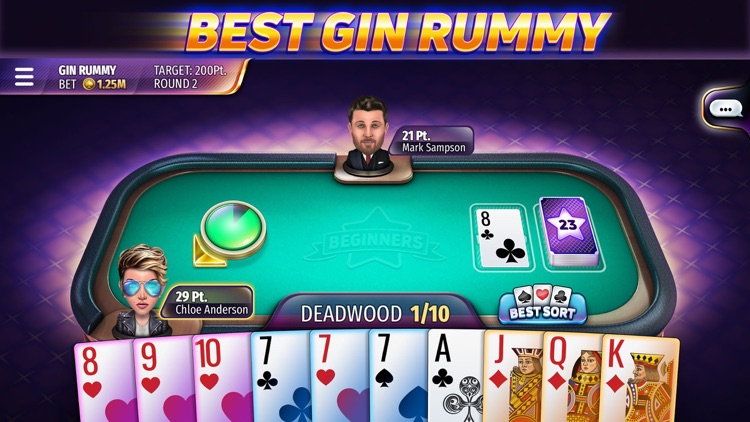 Gin Rummy Stars - Card Game screenshot-0