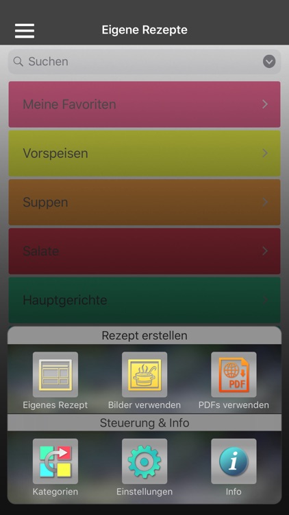 Eigene Rezepte