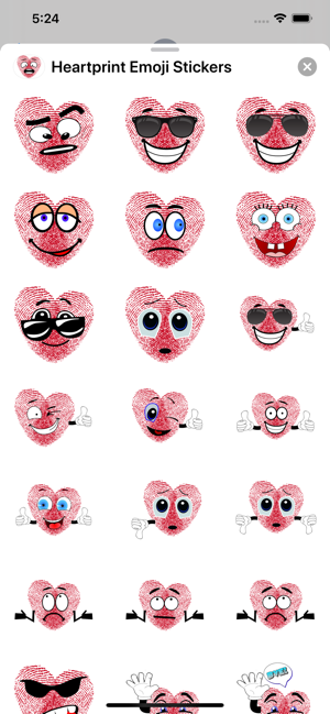 Heartprint Emoji Stickers(圖3)-速報App