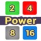 Power is the classic 2048 puzzle game