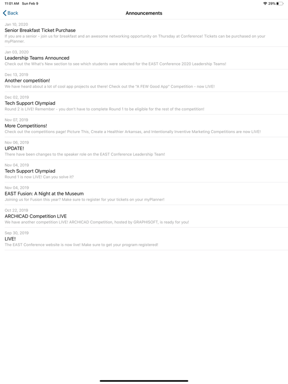 Screenshot #6 pour EAST Conference 2020