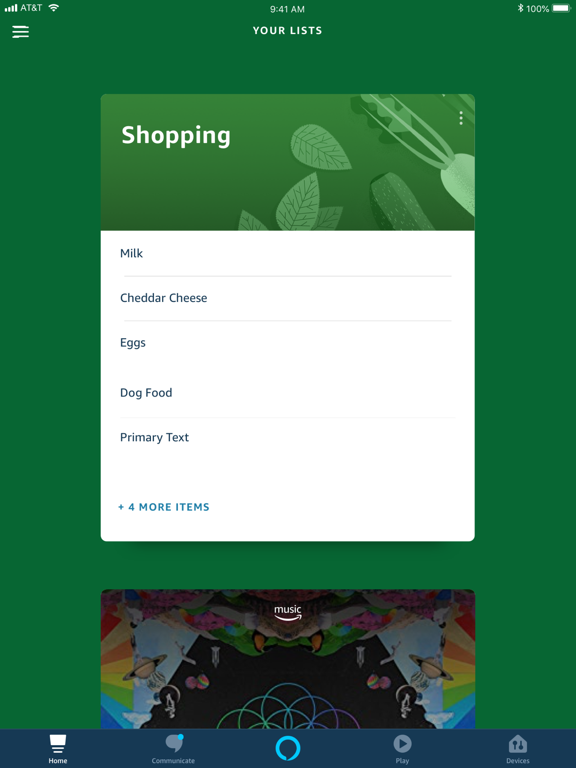 iPad Image of Amazon Alexa