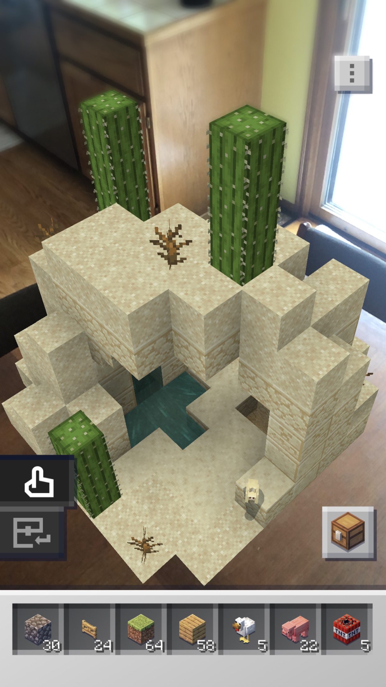 Screenshot do app Minecraft Earth
