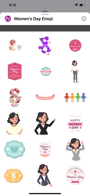 Women's Day Emoji Stickers(圖3)-速報App