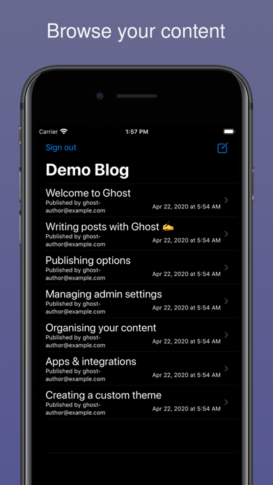 Publisher for Ghost screenshot 3