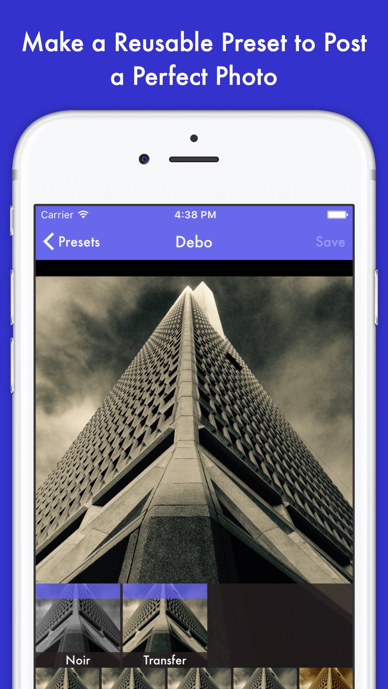 Screenshot do app Preset