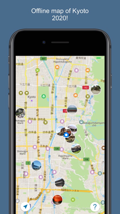 Kyoto 2020 — offline map