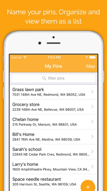 Pinz : Location Organizer