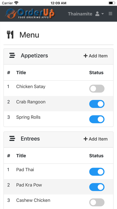 Orderup Managing App screenshot 2