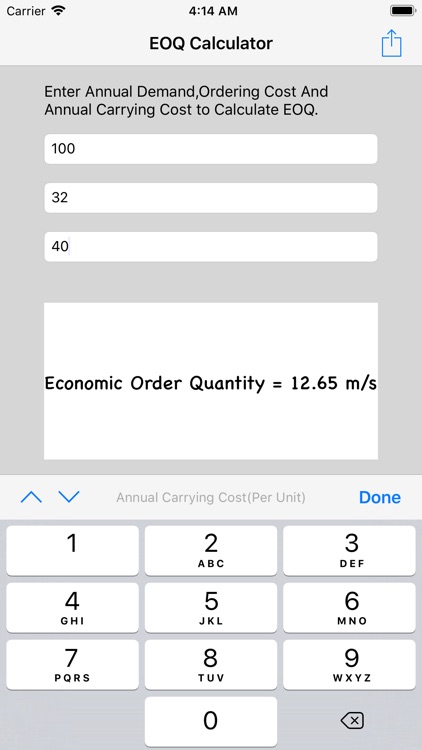 EOQ Calculator screenshot-4