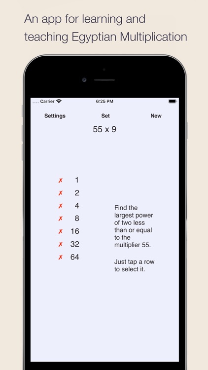 Egyptian Multiplication Method screenshot-0