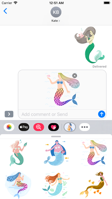 Queen Mermaid Stickers screenshot 2